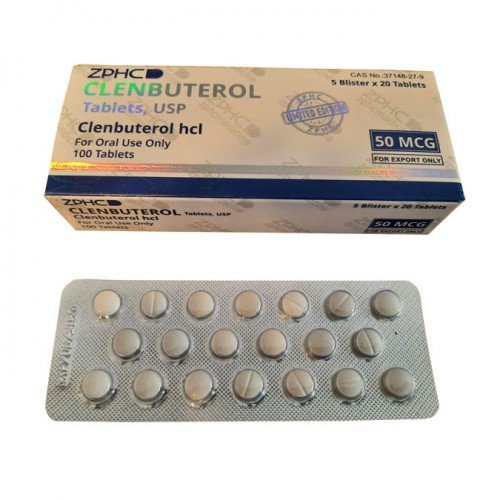 ZPHC Pharma Clenbuterol 50 Mcg 100 Tablet ZPHC Pharma Clenbuterol 50 Mcg 100 Tablet