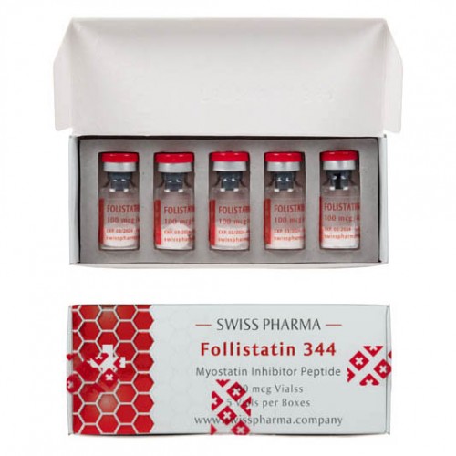 Swiss Pharma Follistatin 344 - Myostatine 1mg 5 Flakon