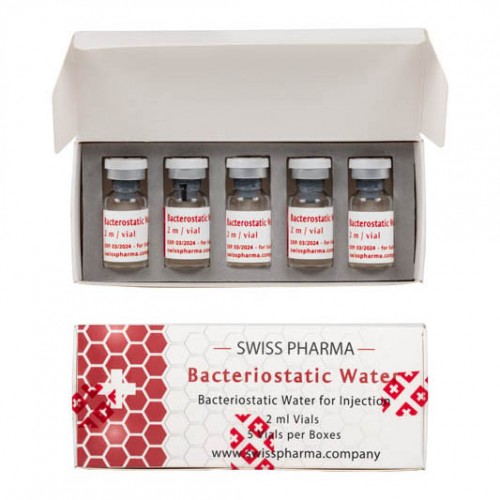Swiss Pharma Bacteriostatic Water 2mg 5 Vials