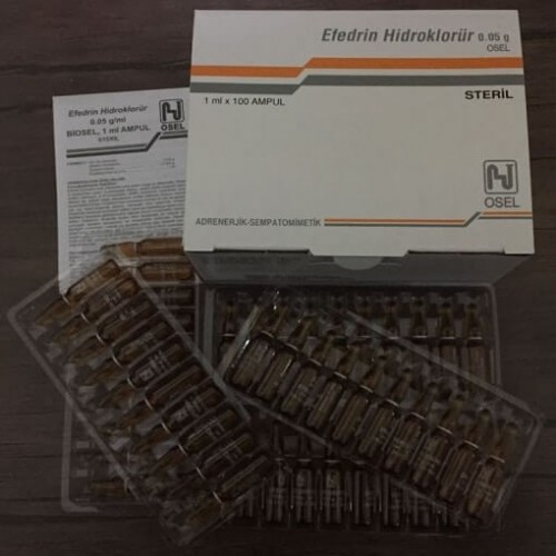 Efedrin Hidroklorür 1 Kutu 100 Ampül 