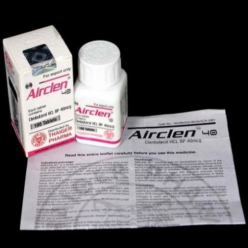 Thaiger Pharma Clenbuterol 100 Tablet 40mcg Thaiger Pharma Clenbuterol 100 Tablet 40mcg